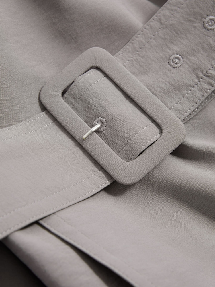 Reiss Grey Margot Belted Trench Coat - Image 7 of 7