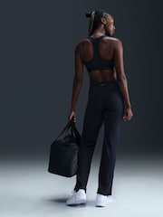 Nike Navy One High Waisted Fold Over Flared Leggings - Image 2 of 6