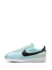 Nike Light Blue Cortez Trainers - Image 4 of 11