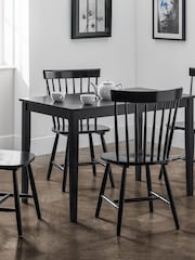 Julian Bowen Black Hudson Dining Table - Image 1 of 5