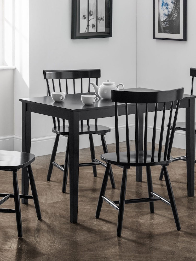 Julian Bowen Black Hudson Dining Table - Image 1 of 5