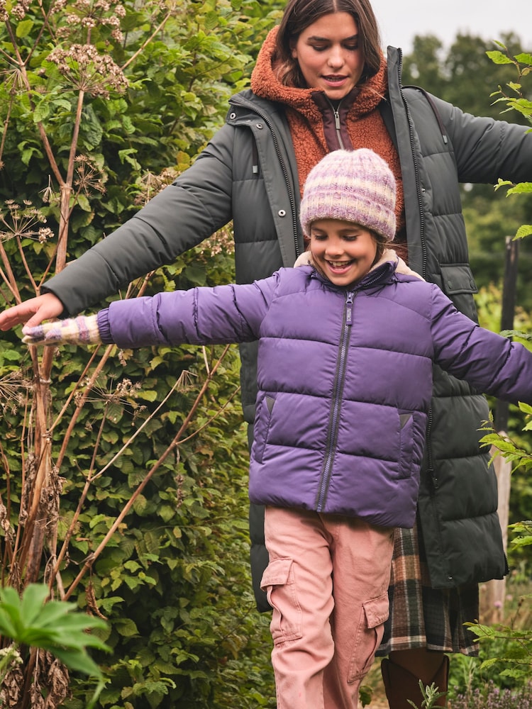 FatFace Everly Purple Padded Jacket - Image 1 of 6