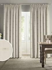Sophie Allport Neutral Gold Vector Dragonfly Made to Measure 100% Cotton Curtains - Image 1 of 6