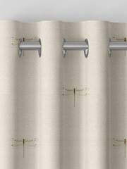 Sophie Allport Neutral Gold Vector Dragonfly Made to Measure 100% Cotton Curtains - Image 5 of 6