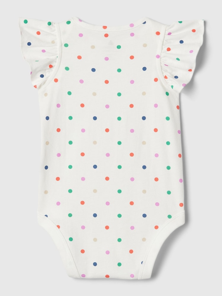 Gap Bedruckter Baumwoll-Body mit kurzen Flatterärmeln (Neugeborene - 24 Monate) - Bild 2 von 2 Gap Bedruckter Baumwoll-Body mit kurzen Flatterärmeln (Neugeborene - 24 Monate) - Bild 2 von 2