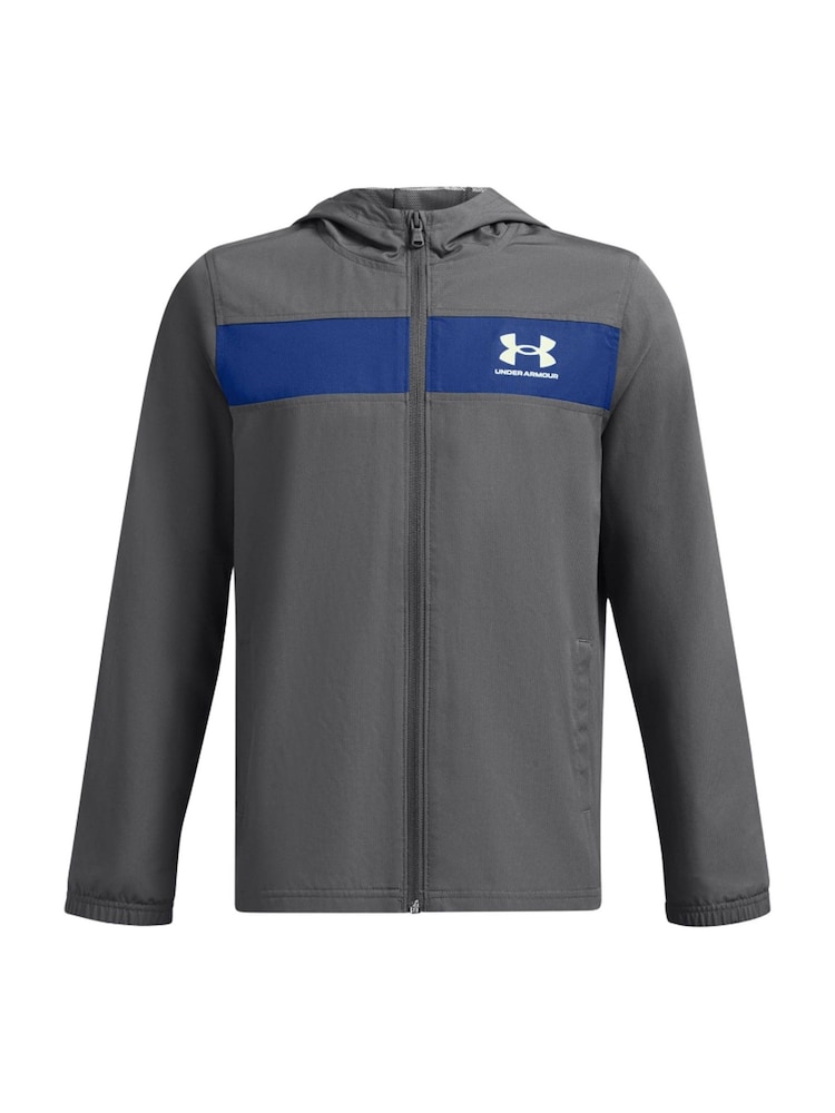 Under Armour Grey Sportstyle Windbreaker Jacket - Image 1 of 2