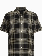 AllSaints Black Padres Short Sleeve Shirt - Image 6 of 6