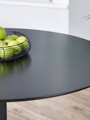 Julian Bowen Black Nero Round 100cm Table - Image 3 of 3