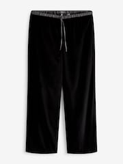 Black Velvet Wide Leg Trousers - Image 4 of 7