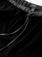 Black Velvet Wide Leg Trousers - Image 5 of 7