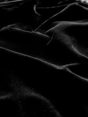 Black Velvet Wide Leg Trousers - Image 6 of 7