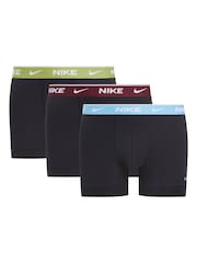 Nike Black/Light Blue Black/Light Blue Boxers 3 Pack - Image 1 of 1