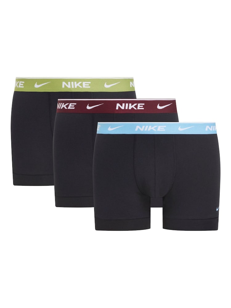 Nike Black/Light Blue Black/Light Blue Boxers 3 Pack - Image 1 of 1