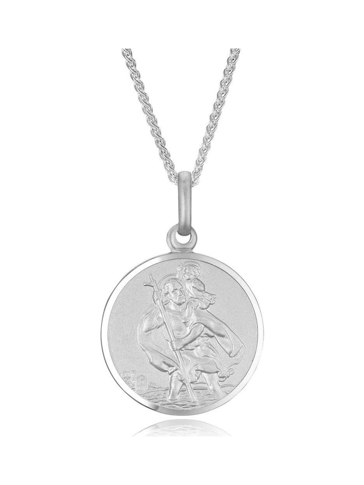 Beaverbrooks Sterling Silver Saint Christopher Pendant - Image 1 of 3