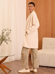 Love & Roses Beige Cosy Cardigan - Image 4 of 4