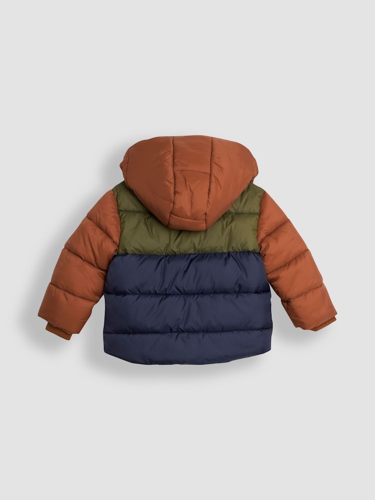 JoJo Maman Bébé Brown Puffer Jacket - Image 2 of 6