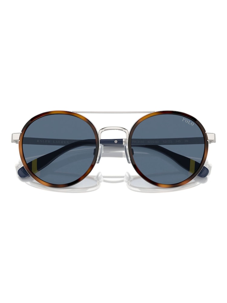 Polo Ralph Lauren Brown Round Sunglasses - Image 5 of 5