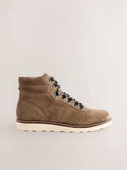 Brown Suede Hiker Style Boots - Image 3 of 7