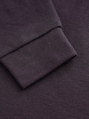 Plum Purple Long Sleeve Polo Shirt (3-16yrs) - Image 5 of 5