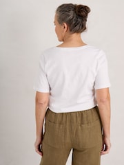 Seasalt Cornwall White Burdock T-Shirt - Image 2 of 5