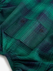 Green/Navy Check Matching Family Pet 100% Cotton Pyjamas - Image 7 of 8