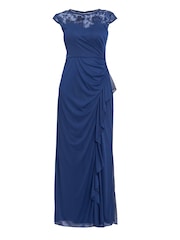 Gina Bacconi Cecilia Maxikleid mit besticktem Dekolleté, Blau - Bild 5 von 5