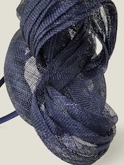 Accessorize Blue Peggy Pill Box Fascinator - Image 3 of 4