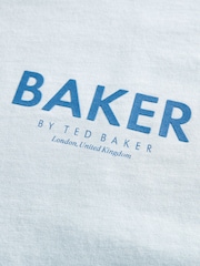 modra - Komplet prevelike majice s kratkimi rokavi iz 100% bombaža in kratkih hlač Baker by Ted Baker - Slika 10 iz 11