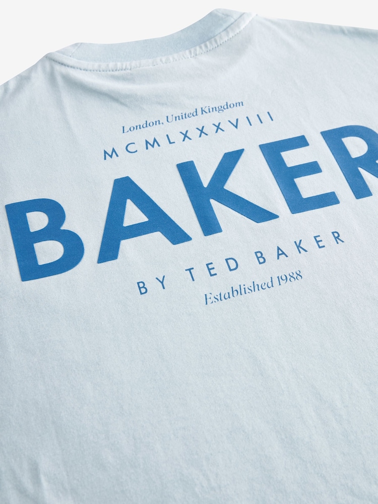 modra - Komplet prevelike majice s kratkimi rokavi iz 100% bombaža in kratkih hlač Baker by Ted Baker - Slika 11 iz 11 modra - Komplet prevelike majice s kratkimi rokavi iz 100% bombaža in kratkih hlač Baker by Ted Baker - Slika 11 iz 11