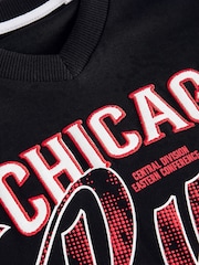 Black/Red NBA Licensed 100% Cotton T-Shirt (3-16yrs) - Image 3 of 3