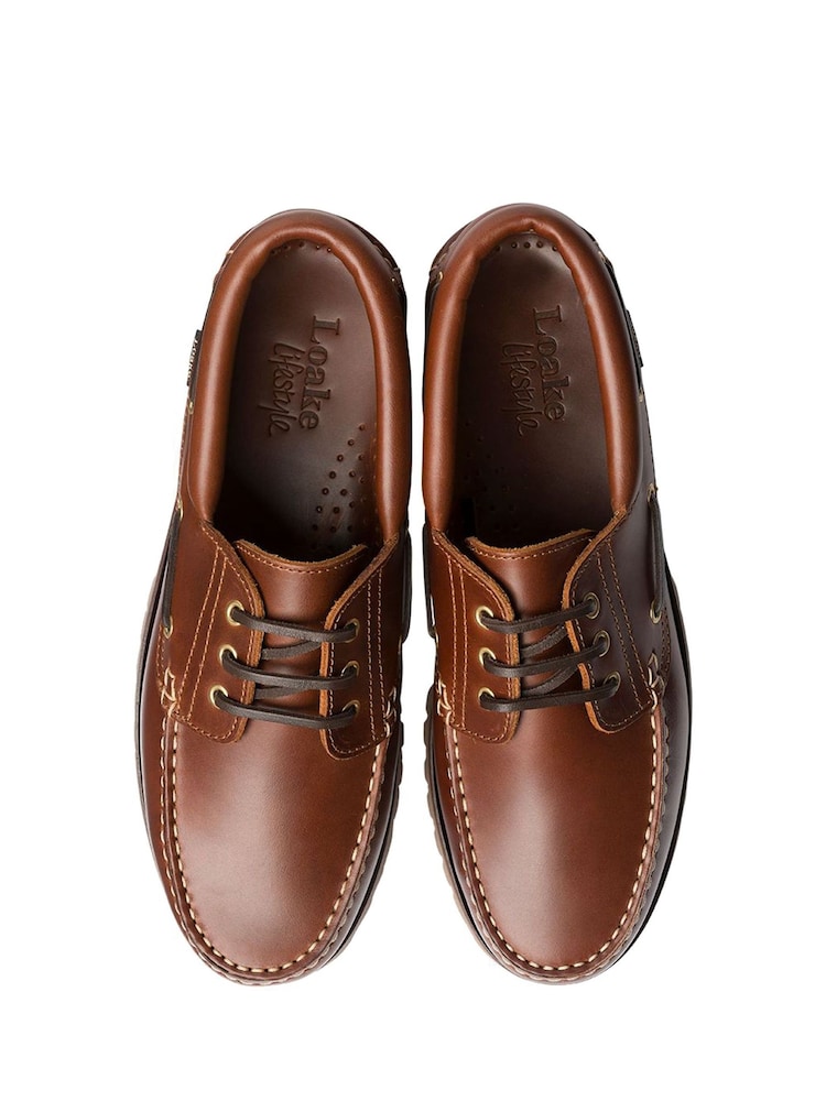 Loake Moccasin Deck Brown Shoes - Image 3 of 3 Loake Moccasin Deck Brown Shoes - Image 3 of 3