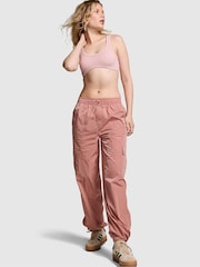 Victoria's Secret PINK Almond Beige Brown Parachute Cargo Trousers - Image 1 of 3