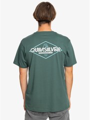 Quiksilver Green 100% Cotton Omni Back Print T-Shirt - Image 1 of 5