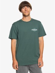 Quiksilver Green 100% Cotton Omni Back Print T-Shirt - Image 2 of 5