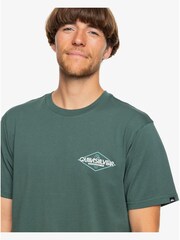 Quiksilver Green 100% Cotton Omni Back Print T-Shirt - Image 5 of 5