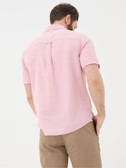 FatFace Bugle Pink Linen Cotton Shirt - Image 2 of 4