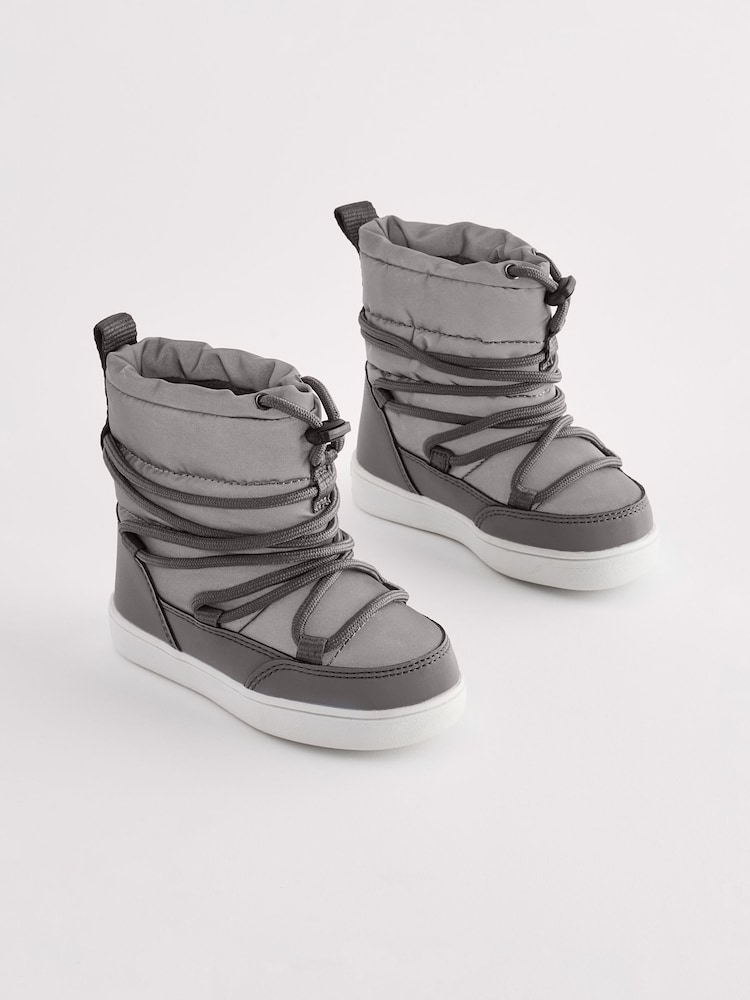 Grey Thermal Thinsulate™ Lined Quilted Water Resistant Boots - Image 2 of 8