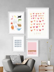 East End Prints White Love Heart Framed Art Print - Image 3 of 5