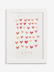 East End Prints White Love Heart Framed Art Print - Image 4 of 5