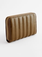 Olive Green Quilted Purse - Image 2 of 5