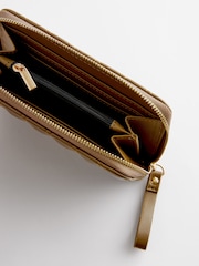 Olive Green Quilted Purse - Image 3 of 5