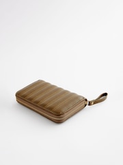 Olive Green Quilted Purse - Image 5 of 5