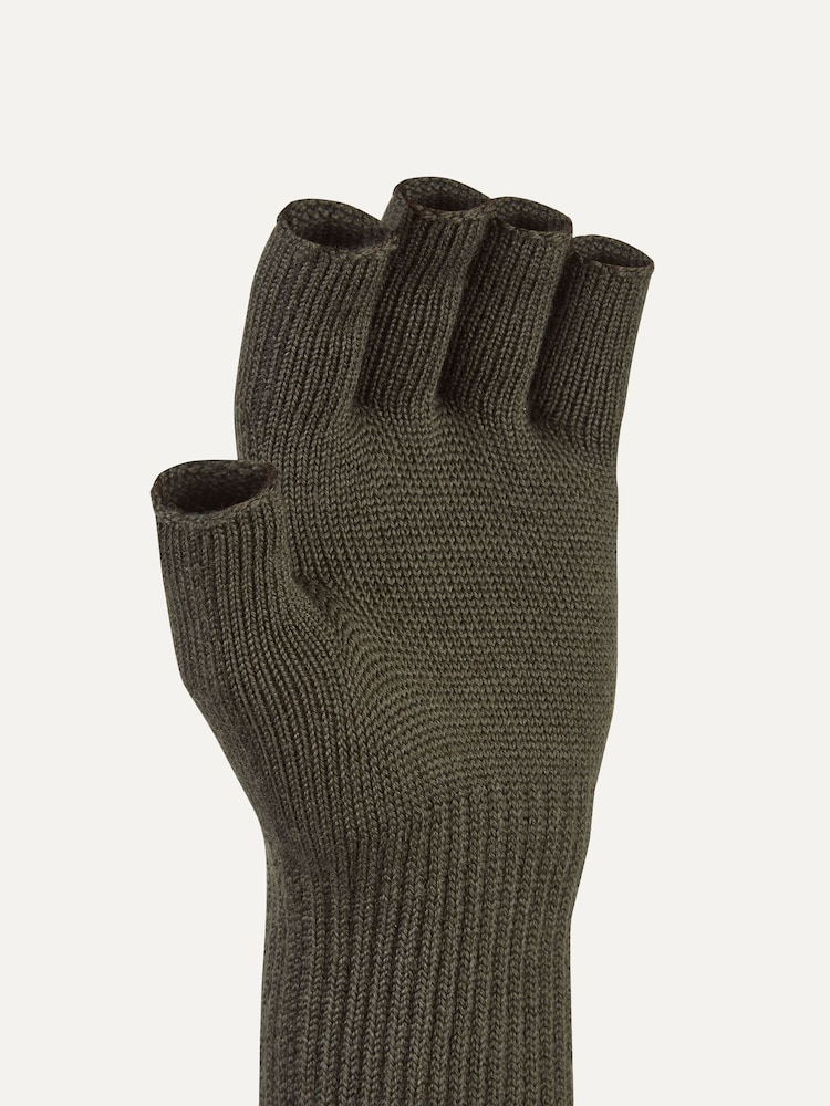 Sealskinz Green Thornham Solo Merino Mittens - Image 2 of 3