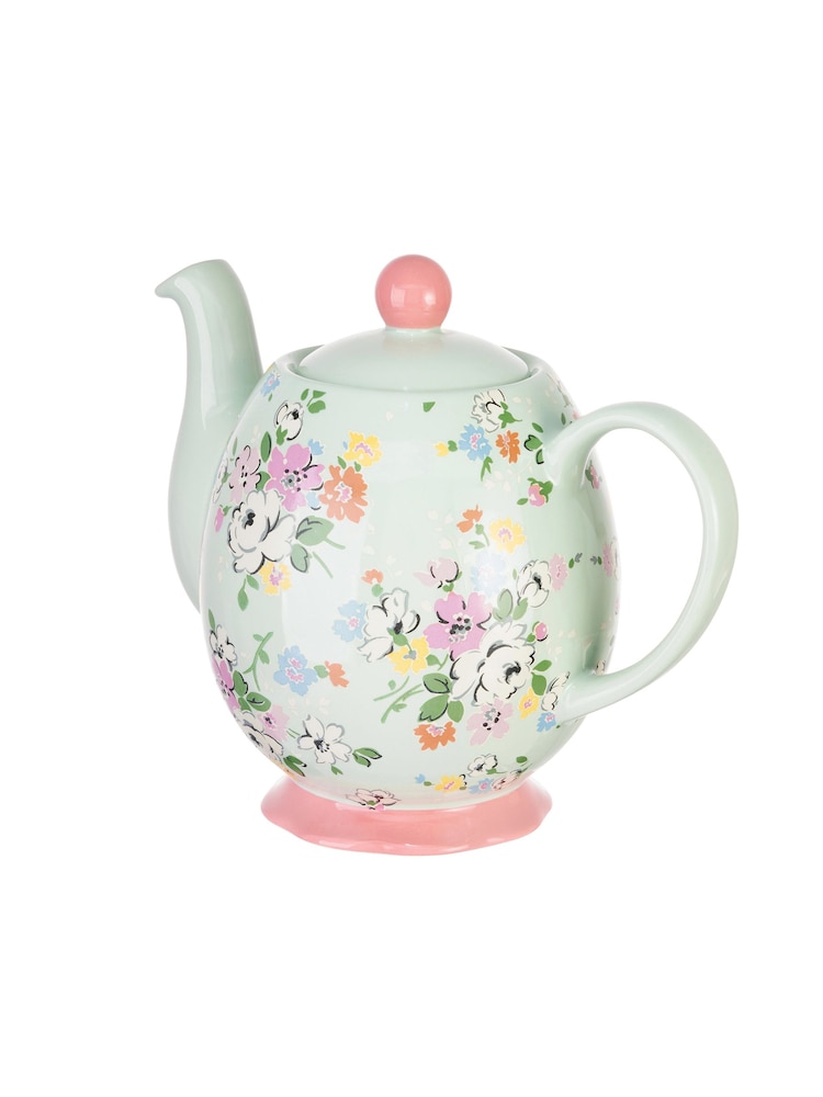 Cath Kidston Green Feels Like Home 900Ml Teapot 900Ml - Image 3 of 3