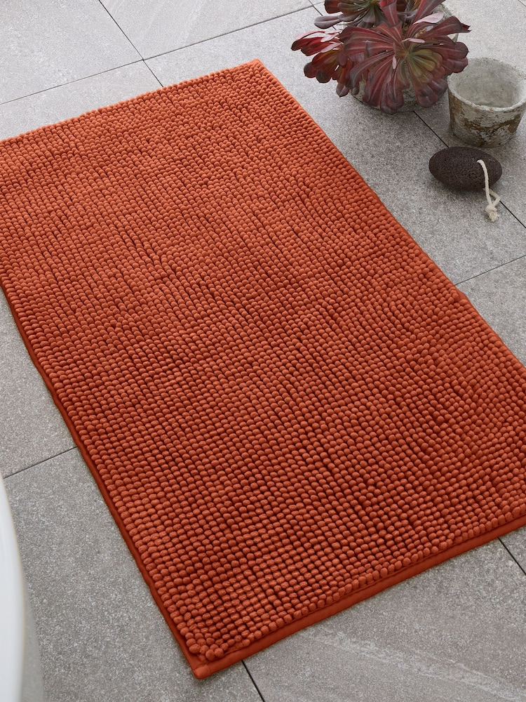 Catherine Lansfield Terracotta Bobble Bathmat - Image 1 of 3
