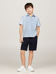 Tommy Hilfiger Blue Solid Oxford Shirt - Image 2 of 5