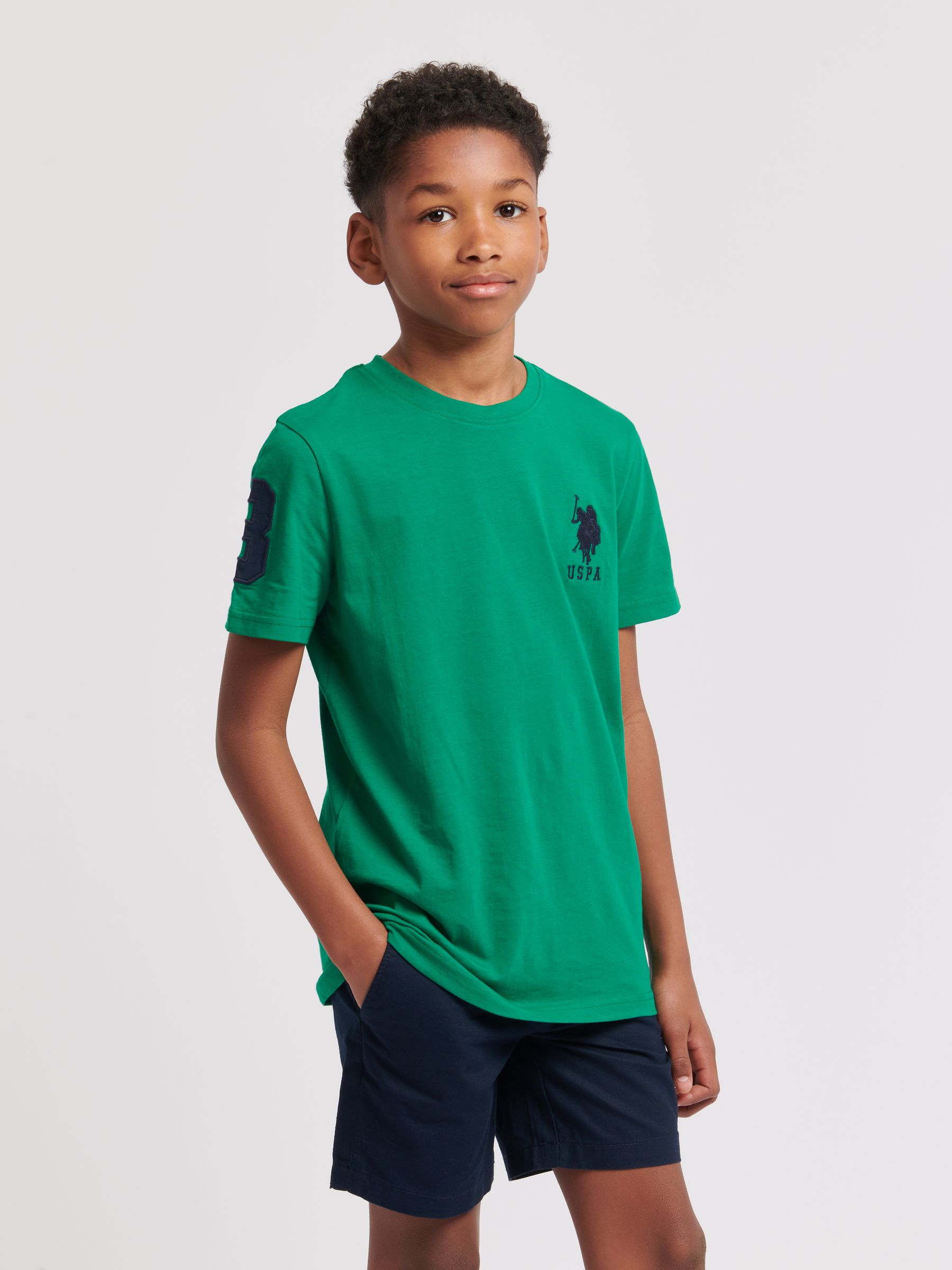 Buy U.S. Polo Assn. Green Boys Player 3 100 Cotton T Shirt from Next Canada