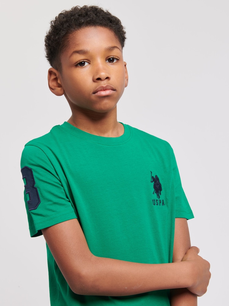 U.S. Polo Assn. Green Boys Player 100% Cotton 3 T-Shirt - Image 2 of 5