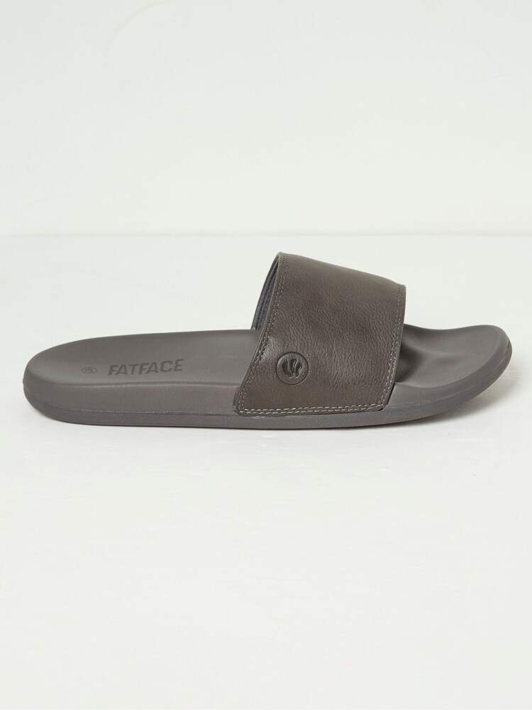 FatFace Alten Grey Pool Slides - Image 1 of 3