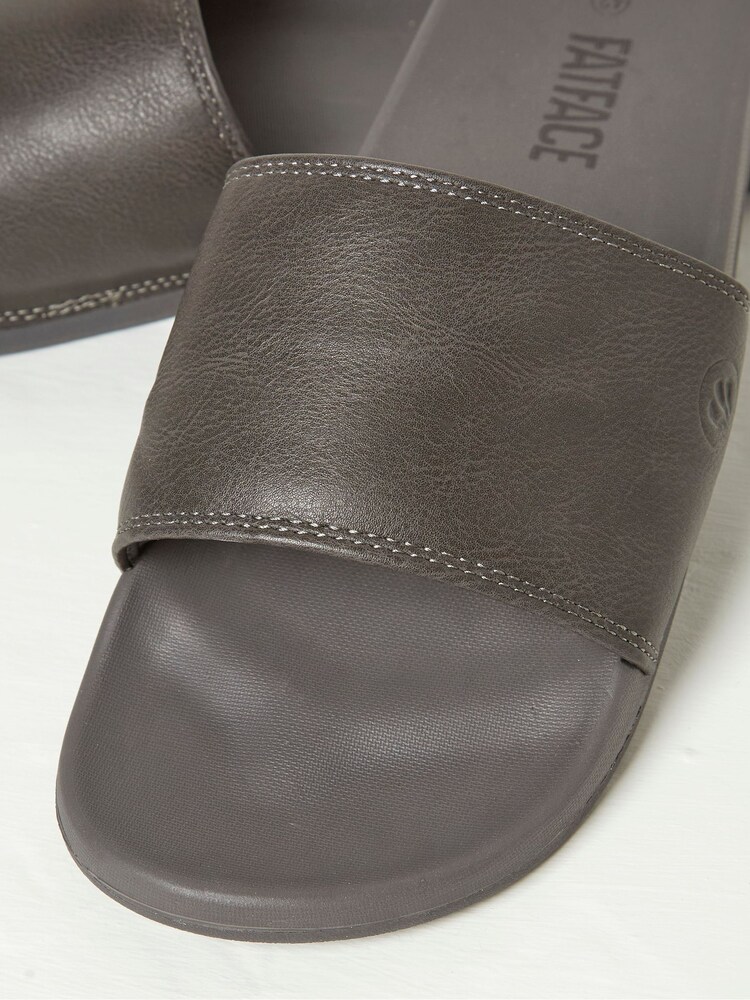 FatFace Alten Grey Pool Slides - Image 3 of 3